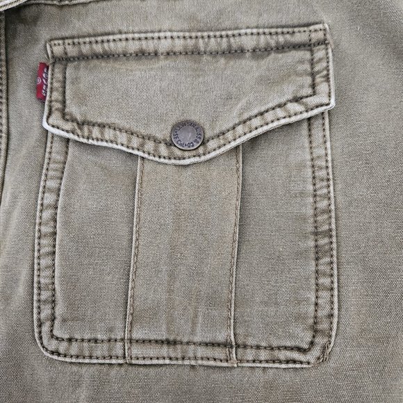 Levi's Military Field Jacket in Olive and Gray - Picture 8 of 16